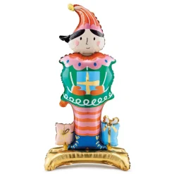 PARTYDECO Balon Elf Stojacy Foliowy 32X75 Cm Wielokolorowy Hot