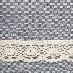 HOMLA Bieznik Maya Bawelniany Z Koronka Szary 40X160 Cm New