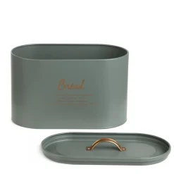 HOMLA Chlebak Escille Metalowy Zielony 34X21X18 Cm Best