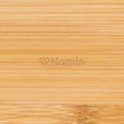 HOMLA Chlebak Nores Z Bambusowa Pokrywka 37X22X14 Cm Bezowy Outlet