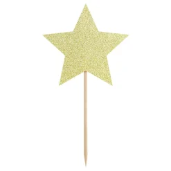 PARTYDECO Dekoracja Stars Do Muffinek Zlote Gwiazdki 6 Szt. 11,5 Cm Zloty Outlet
