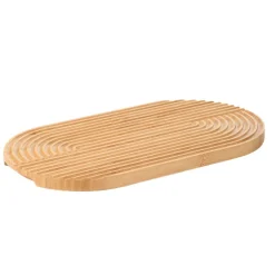 HOMLA Deska Bambou Owalna Ze Zlobieniami 34,5X18,7Cm Best