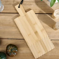 HOMLA Deska Bambou Z Nozykiem Do Sera 38X15Cm Naturalny Outlet