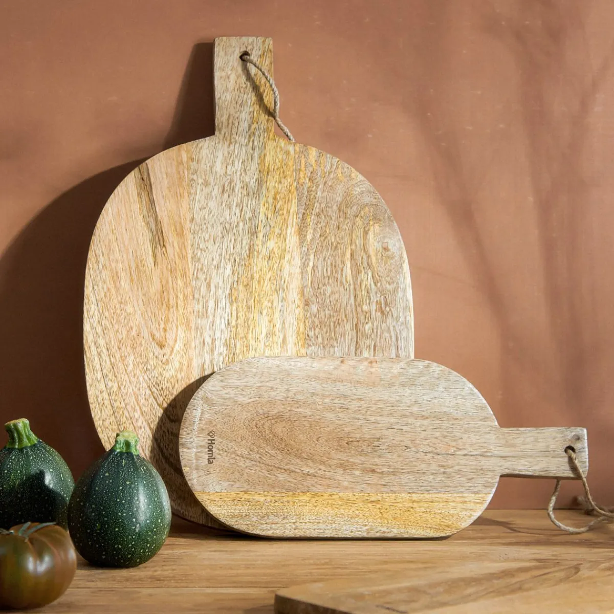 HOMLA Deska Soser Mango Drewniana Z Uchwytem 42X27 Cm Naturalny New
