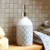 HOMLA Dozownik Owia W Niebieskie Wzory 8X20,5Cm Bialy Online