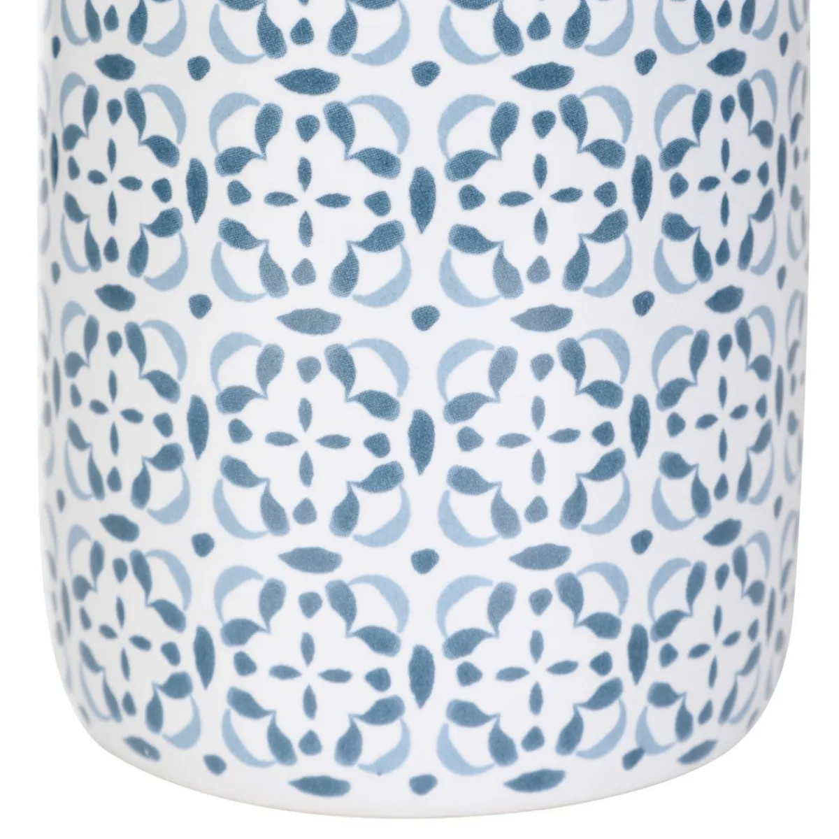 HOMLA Dozownik Owia W Niebieskie Wzory 8X20,5Cm Bialy Online