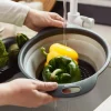 HOMLA Durszlak Easy Cook Skladany Okragly Szary Outlet