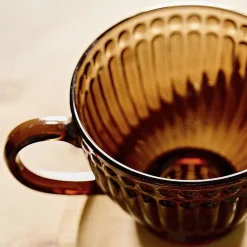 HOMLA Filizanka Barrel Bursztynowa Ze Zdobieniami 0.36 Hot
