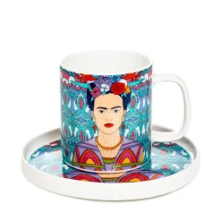 HOMLA Filizanka Frida Kahlo Ze Spodkiem Turkusowa 0,2 L Best