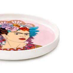 HOMLA Filizanka Frida Kahlo Ze Spodkiem Fioletowa 0,2 L New