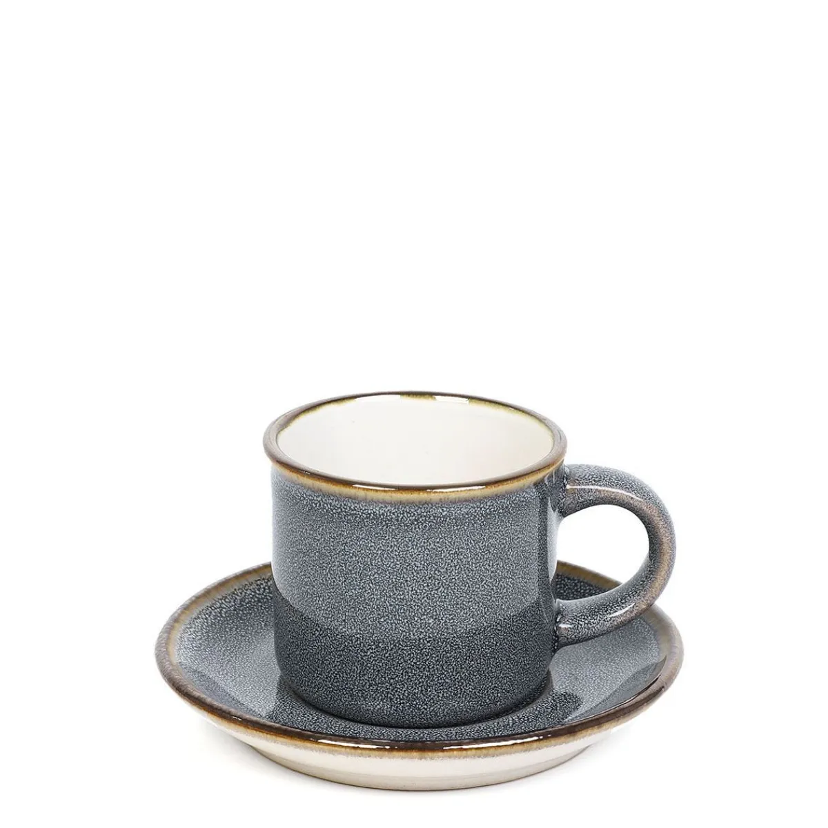 HOMLA Filizanka Larisa Do Espresso Ze Spodkiem Szara 0,08 L Szary Clearance