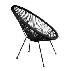 HOMLA Fotel Acapulco 93X73X85 Cm Czarny