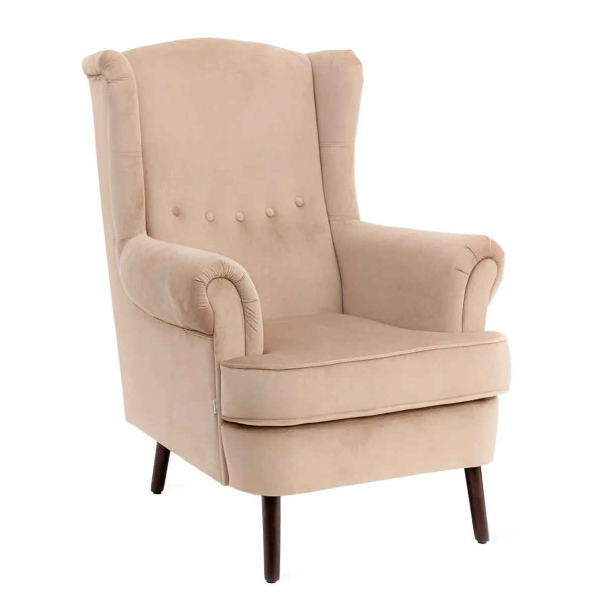 HOMLA Fotel Fossby 86X85X108 Cm Bezowy Discount