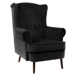 HOMLA Fotel Fossby 86X85X108 Cm Czarny New