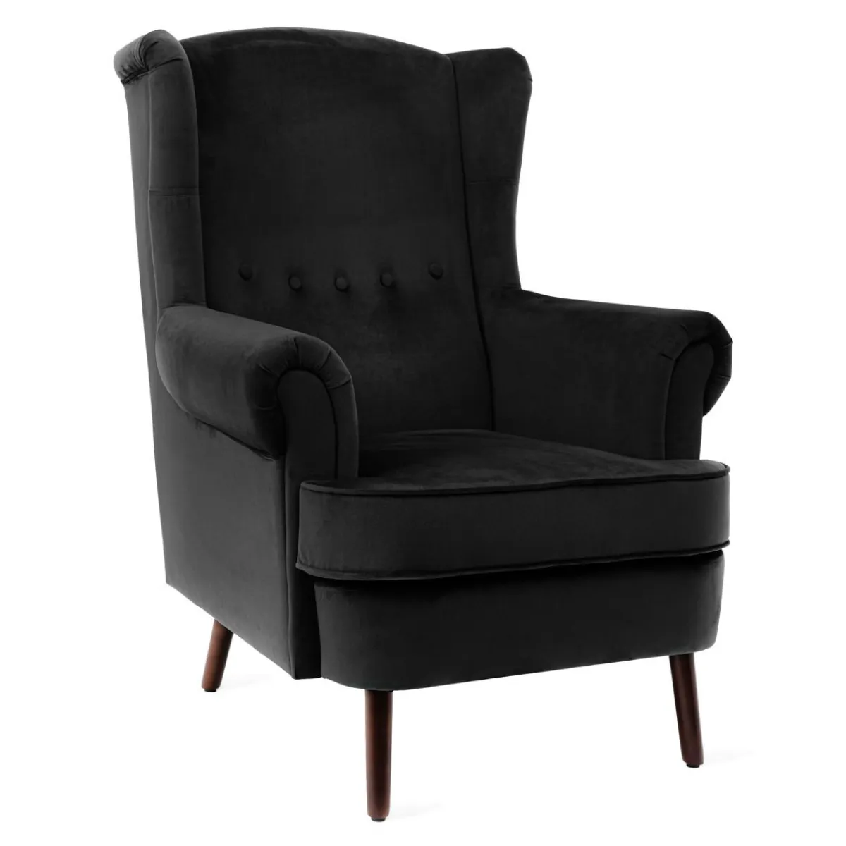 HOMLA Fotel Fossby 86X85X108 Cm Czarny New