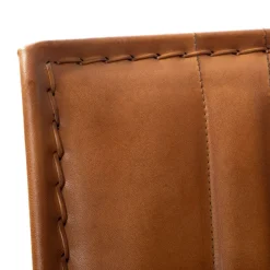 HOMLA Fotel Gladio W Obiciu Ze Skory Bawolej Brazowe 68X76X75 Cm