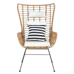 HOMLA Fotel Jardin Pleciony 70X80X110Cm Naturalny Sale