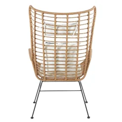 HOMLA Fotel Jardin Pleciony 70X80X110Cm Naturalny Sale