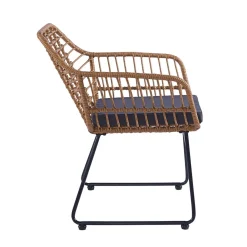 HOMLA Fotel Jardin Pleciony 95X55X42 Cm Naturalny