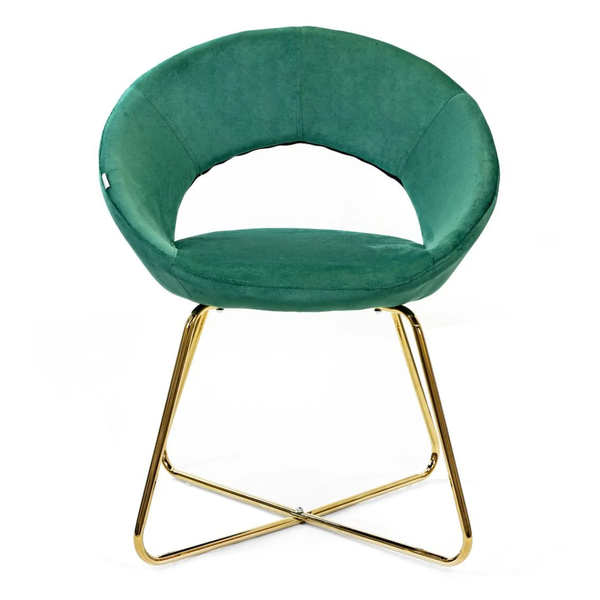 HOMLA Fotel Jared Welurowy 73X47X84 Cm Zielony Discount