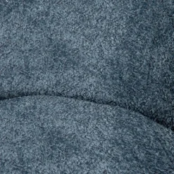 HOMLA Fotel Lunaire Obrotowy W Tkaninie Teddy Boucle Granatowy 86X76X87 Cm Best