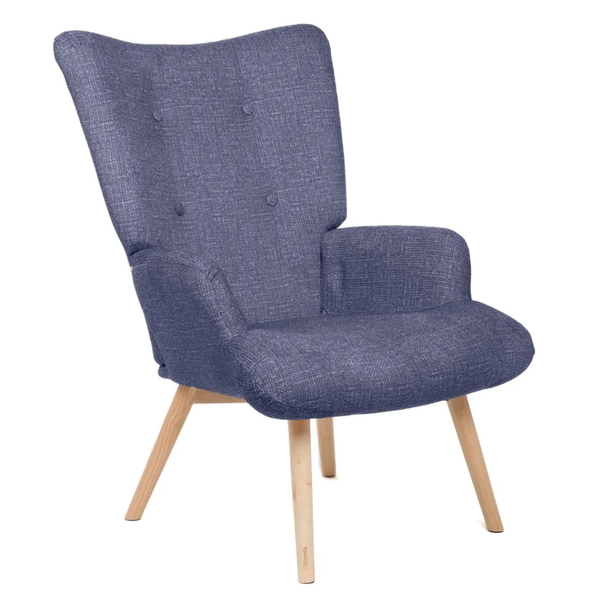 HOMLA Fotel Moss Pop W Tkaninie Granatowy 72X73X96Cm Online
