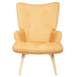 HOMLA Fotel Moss Pop W Tkaninie Musztardowy 72X73X96Cm Hot