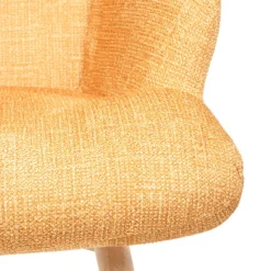 HOMLA Fotel Moss Pop W Tkaninie Musztardowy 72X73X96Cm Hot