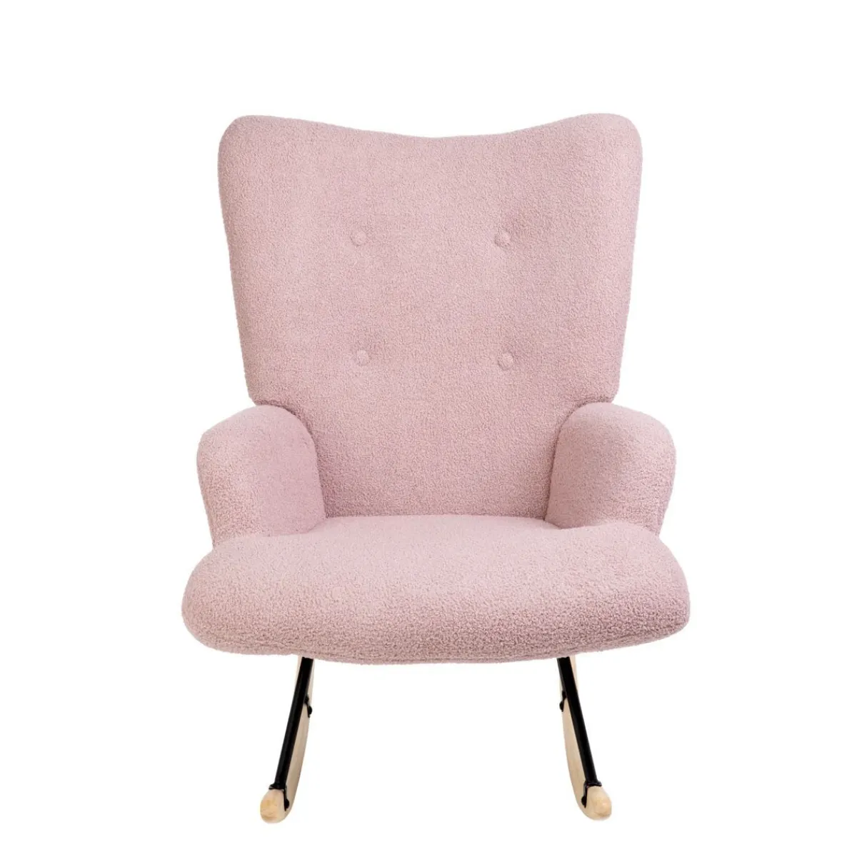 HOMLA Fotel Moss Teddy Boucle Bujany Rozowy W Tkaninie Teddy Boucle 72X73X92 Cm Online