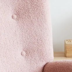 HOMLA Fotel Moss Teddy Boucle Bujany Rozowy W Tkaninie Teddy Boucle 72X73X92 Cm Online