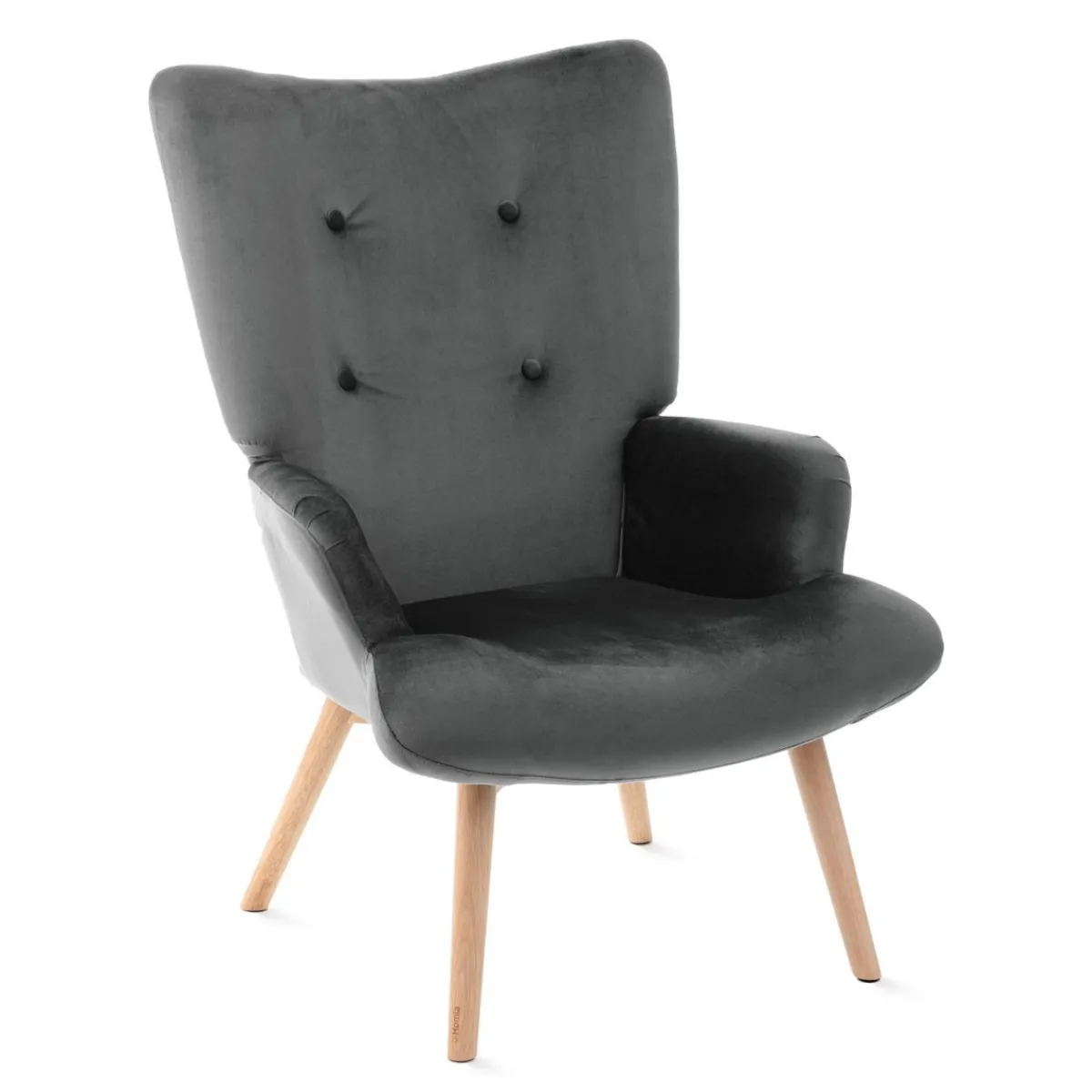 HOMLA Fotel Moss 70X95Cm Szary Hot