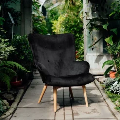 HOMLA Fotel Moss 70X95Cm Czarny Sale