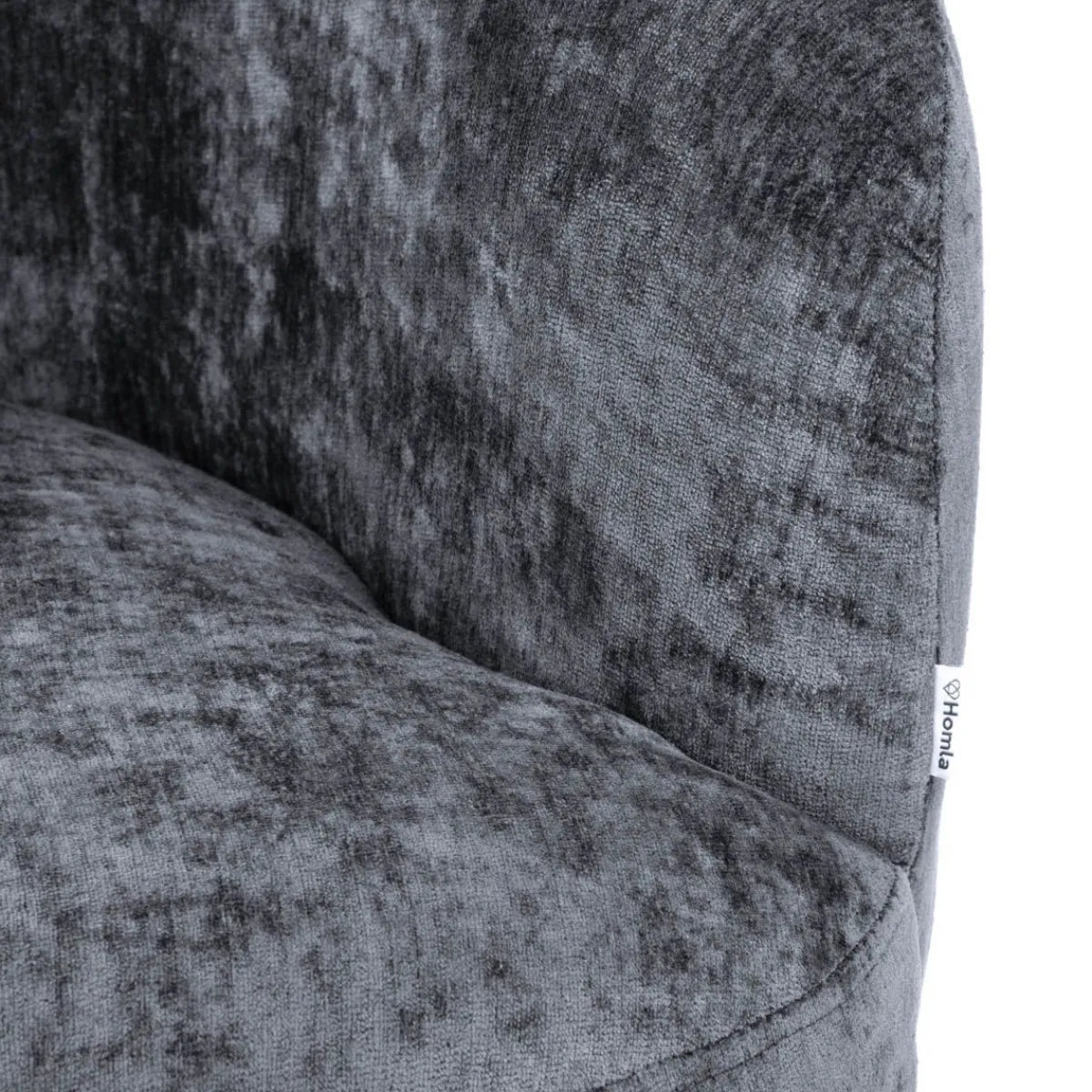 HOMLA Fotel Pallstol Szenilowy Ciemno Szary 72X70X74Cm Discount