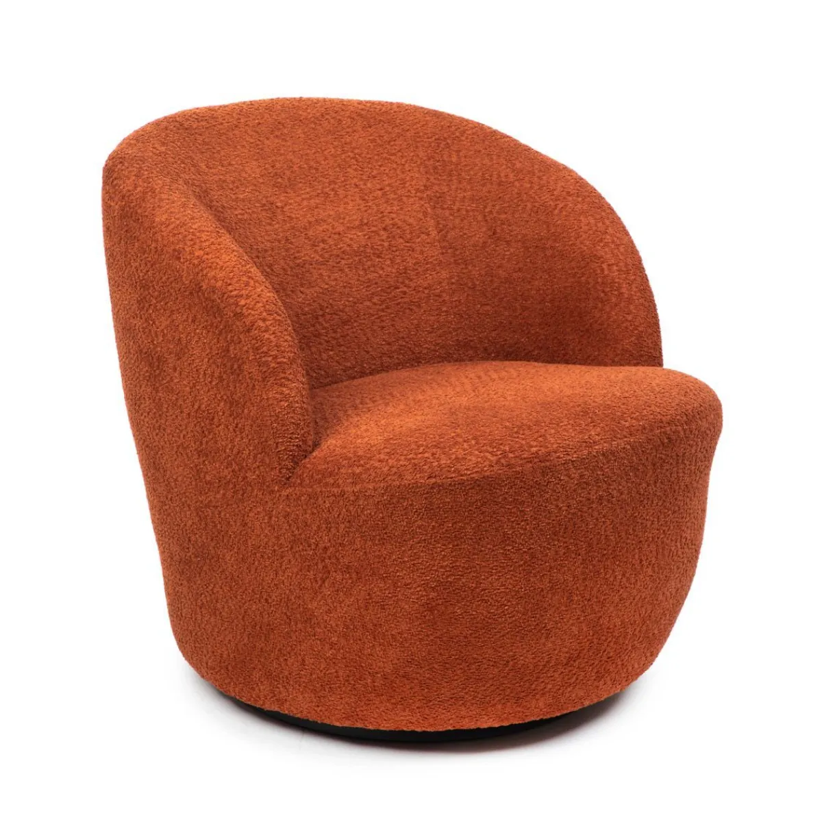HOMLA Fotel Svingen Obrotowy Ceglasty 65.5X77X69Cm New