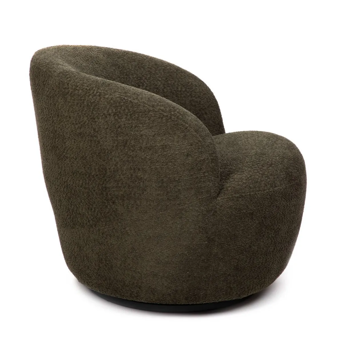 HOMLA Fotel Svingen Obrotowy Oliwkowy 65.5X77X69Cm Outlet