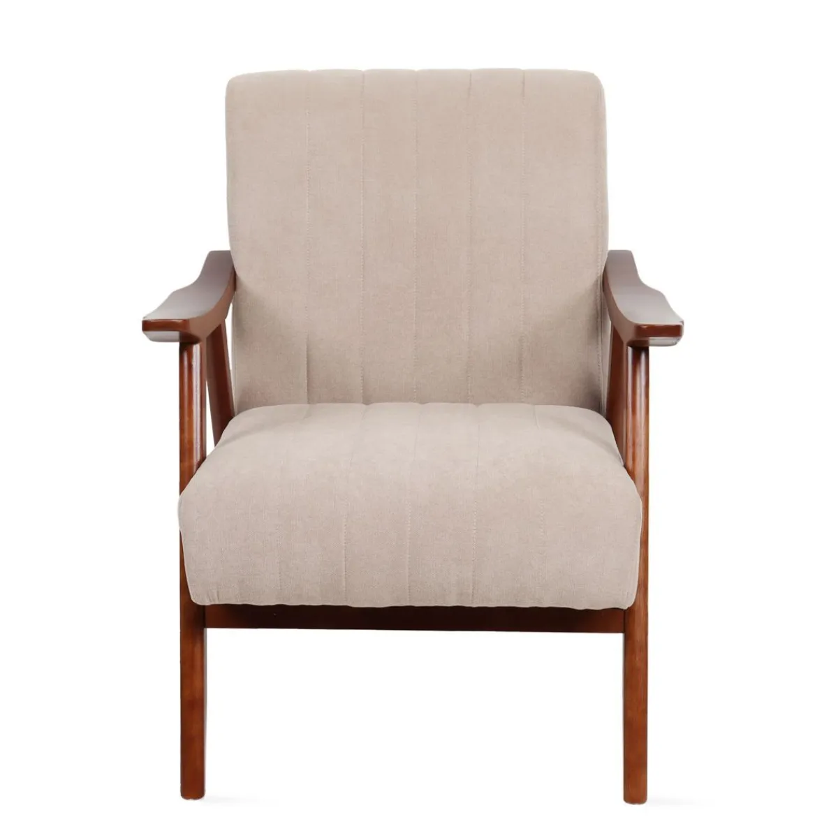 HOMLA Fotel Terra Nogi Ciemnobrazowe 70X75X87 Cm Bezowy Sale