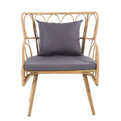 HOMLA Fotel Torvi Pleciony 72X67X84 Cm Naturalny New