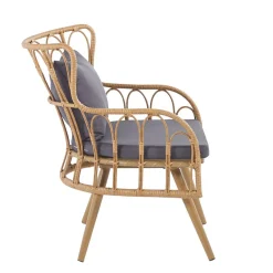 HOMLA Fotel Torvi Pleciony 72X67X84 Cm Naturalny New