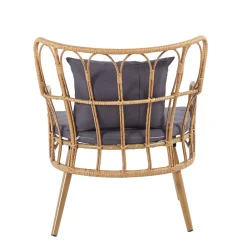 HOMLA Fotel Torvi Pleciony 72X67X84 Cm Naturalny New