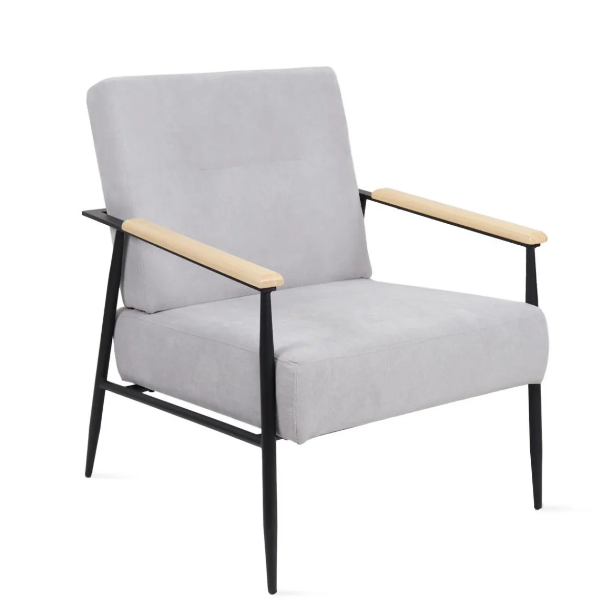 HOMLA Fotel Veludo 71X70X83 Cm Szary Hot