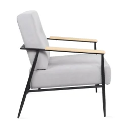 HOMLA Fotel Veludo 71X70X83 Cm Szary Hot