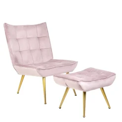 HOMLA Fotel Vinnis 96X69X82 Cm Rozowy Hot