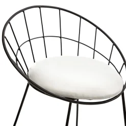 HOMLA Hoker Banco Metalowy 54 X 48 X 97 Cm Czarny New