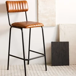 HOMLA Hoker Lumbar W Obiciu Ze Skory Bawolej Brazowe 46X54X103 Cm Online