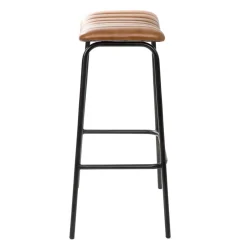 HOMLA Hoker Lumbar W Obiciu Ze Skory Bawolej Brazowe 47X38X77 Cm