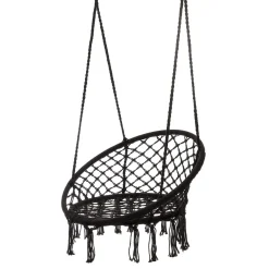 HOMLA Hustawka Circle Czarna 82X60X115-138 Cm Czarny Outlet