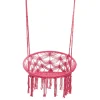HOMLA Hustawka Circle Doira Makrama Fuksjowa 82X60X115-138 Cm Clearance