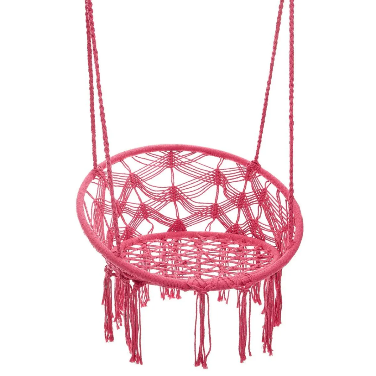 HOMLA Hustawka Circle Doira Makrama Fuksjowa 82X60X115-138 Cm Clearance
