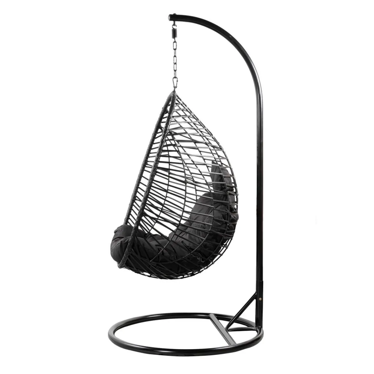 HOMLA Hustawka Solei Czarna Z Czarna Poduszka 95X95X195 Cm Czarny Sale