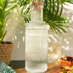 HOMLA Karafka Natia Ryflowana Z Korkiem 1 L Best